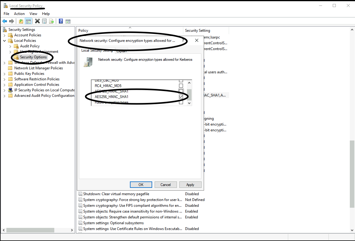 Network Policy - Kerberos auth
